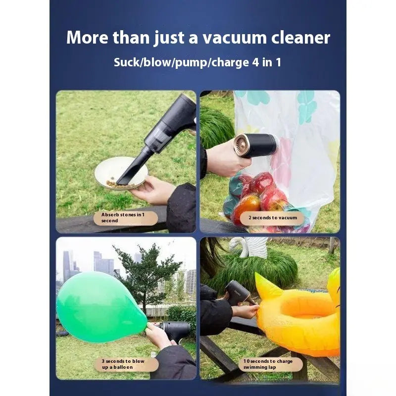 Handheld Car Vacuum Cleaner (Dual Suction & Blow)