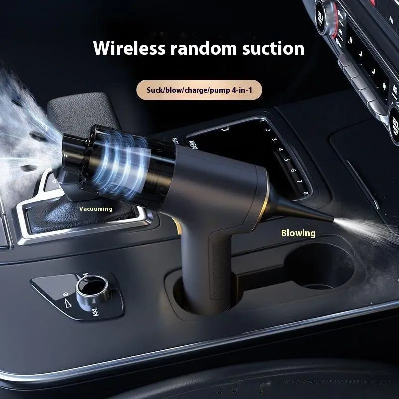Handheld Car Vacuum Cleaner (Dual Suction & Blow)