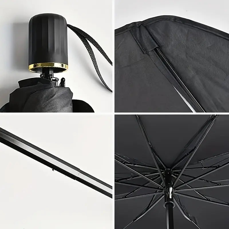 UPF50+ Roll-Up Windshield Sunshade