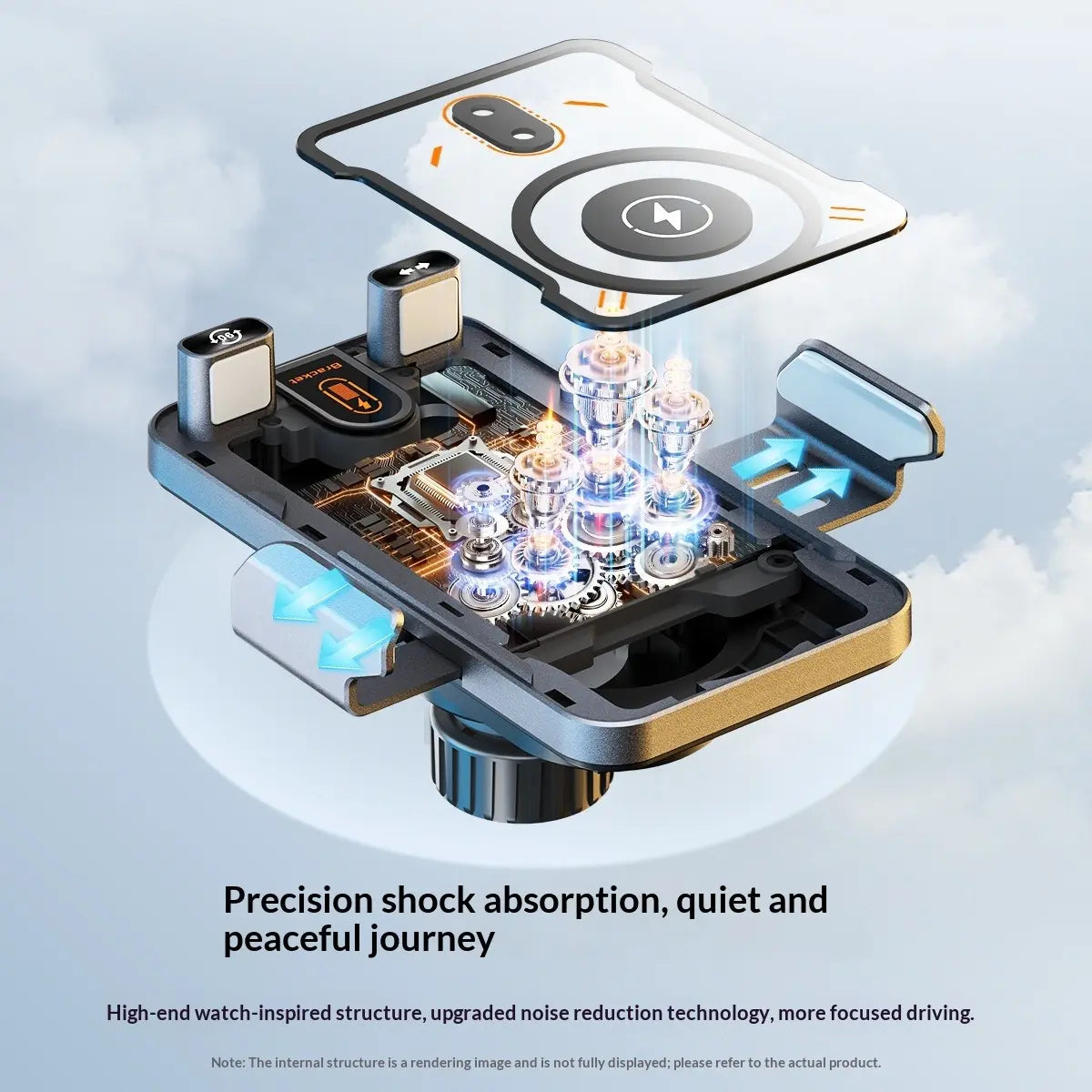 15W Wireless Charging Car Phone Mount