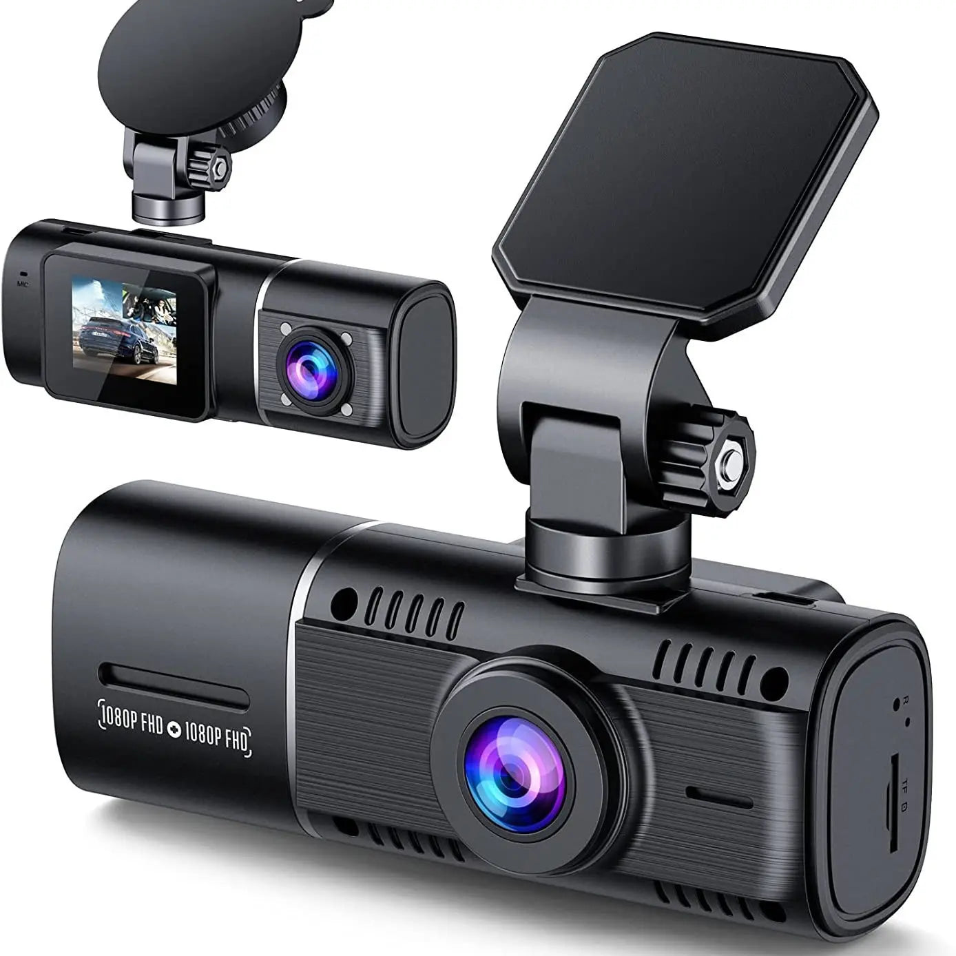 1080P Dual Dash Cam with Night Vision