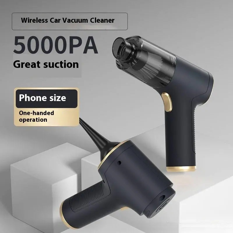 Handheld Car Vacuum Cleaner (Dual Suction & Blow)
