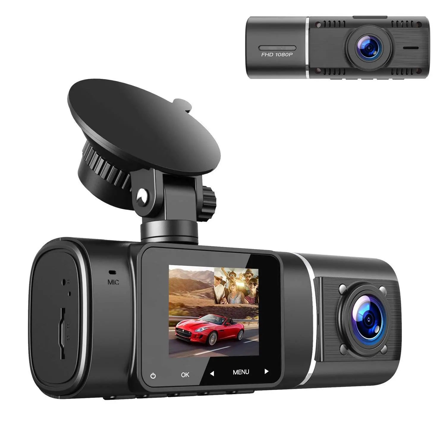 1080P Dual Dash Cam with Night Vision